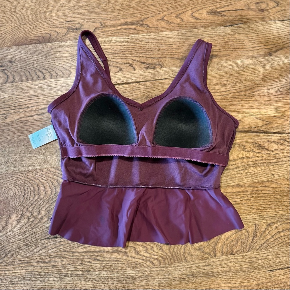 Kona Sol Peplum Swimsuit Top - Picture 5 of 6